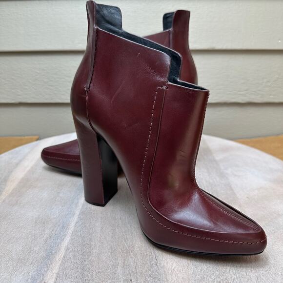 Alexander Wang Kim Oxblood Womens Boots Size 38.5 EU Burgundy Boot RARE - Picture 4 of 16